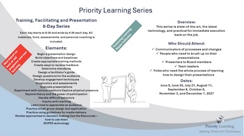 Facilitation and Presentation   New dates starting on June 9th, 2027!